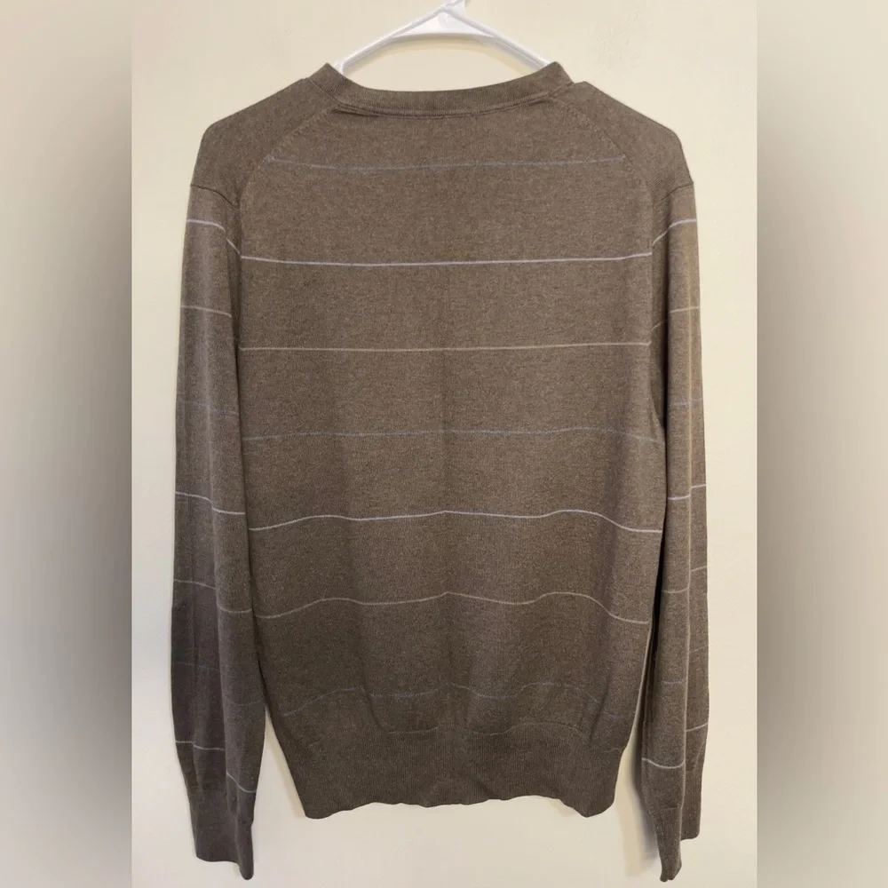 Banana Republic Men’s Silk & Cashmere Luxury Blend V- Neck Sweater Pullover Sz M